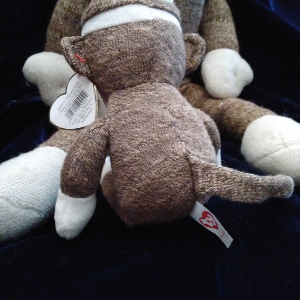 TY Socks the Sock Monkey - Picture 4 of 6